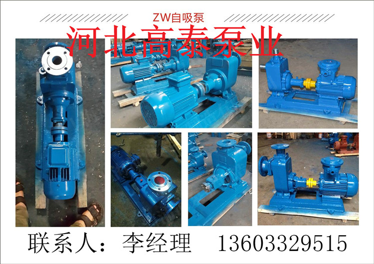 ZW防爆自吸排污泵150ZW180-14