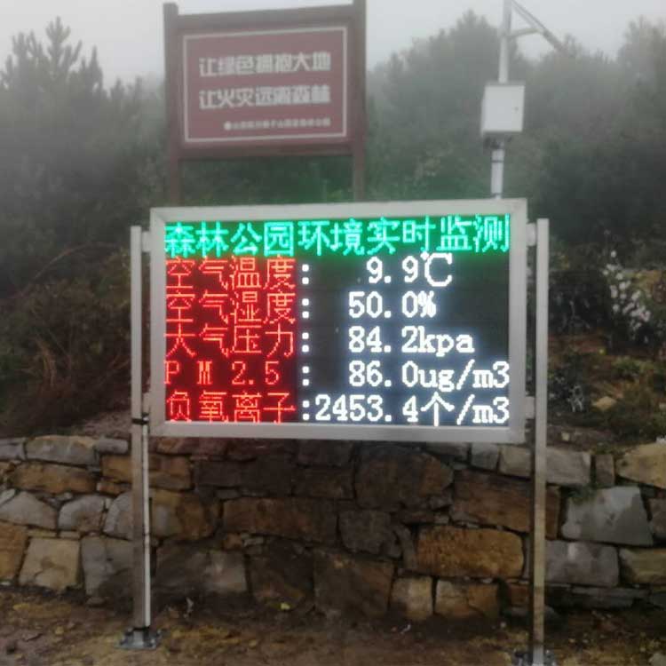 風(fēng)景區負氧離子監測方案